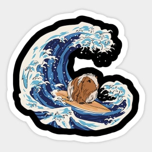Guinea Pig Surfing Guinea Pig Surfboard Guinea Pig Sticker